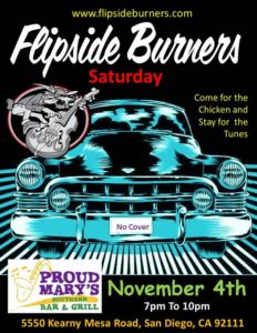 Flipside Burners at Proud Mary's Southern Bar & Grill @ Proud Mary's Southern Bar & Grill